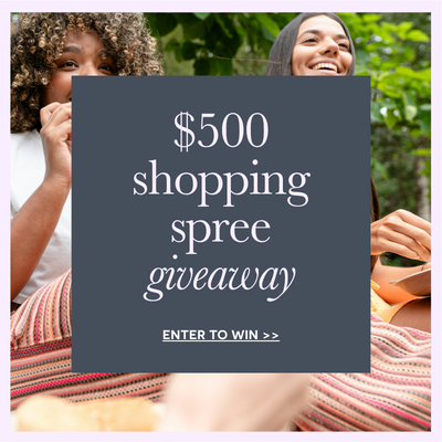 $500 shopping spree giveaway. Enter to win